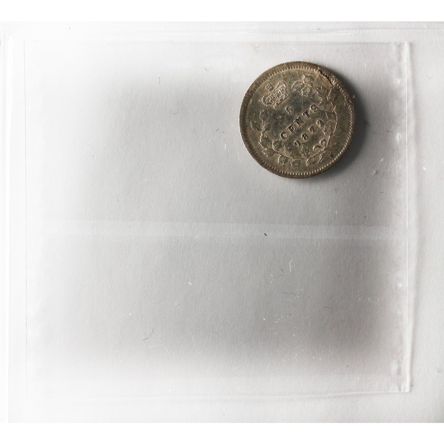 1872H Canada 5-cents ICCS Certified VF30