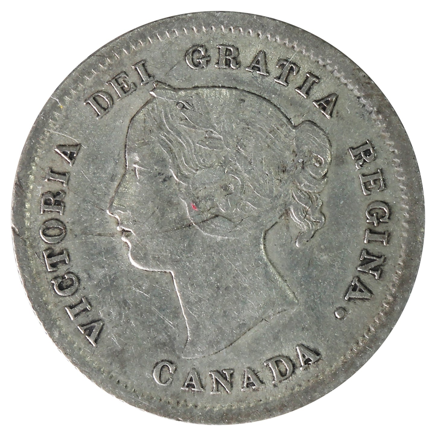 1872H Canada 5-cents ICCS Certified VF30