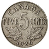 1926 Near 6 Canada 5-cents F-VF (F15)