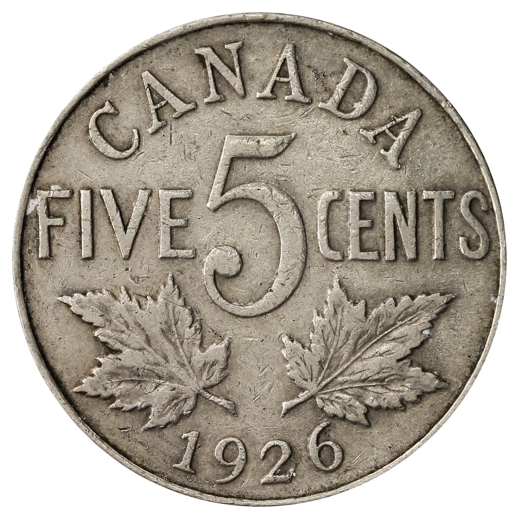 1926 Near 6 Canada 5-cents F-VF (F15)