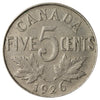 1926 Near 6 Canada 5-cents VG-F (VG10)