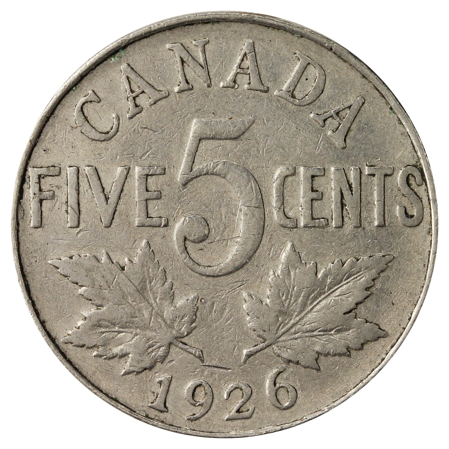 1926 Near 6 Canada 5-cents VG-F (VG10)