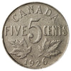 1926 Near 6 Canada 5-cents Fine (F12)