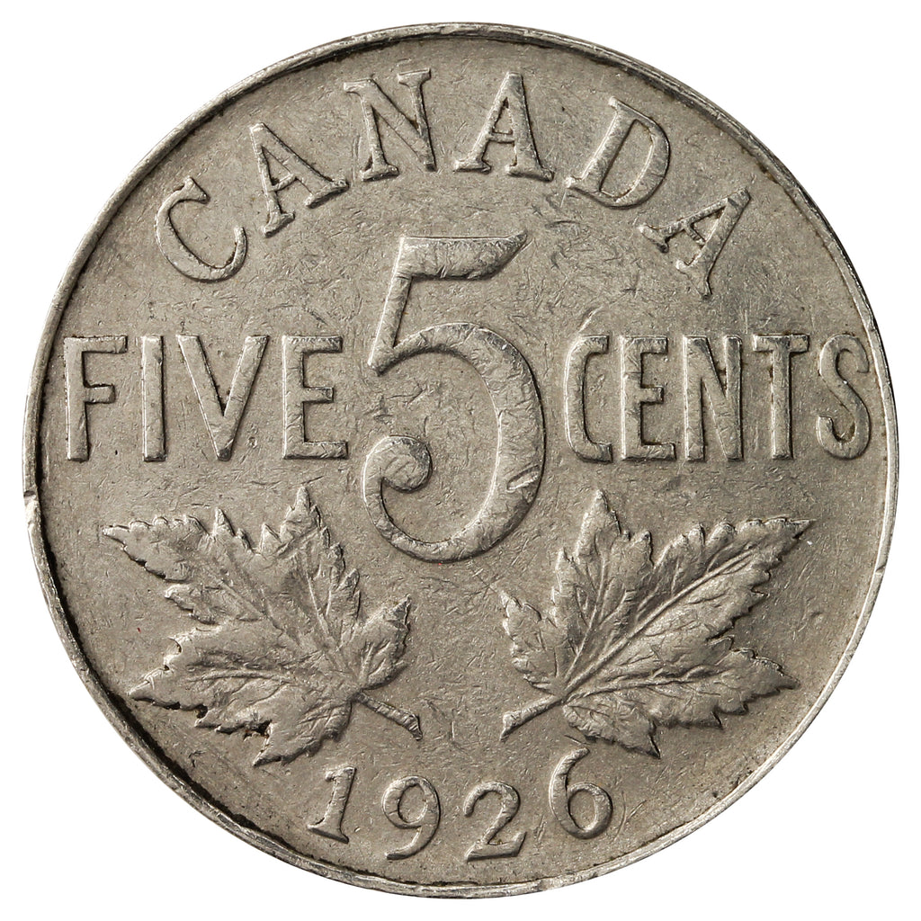 1926 Near 6 Canada 5-cents Fine (F12)