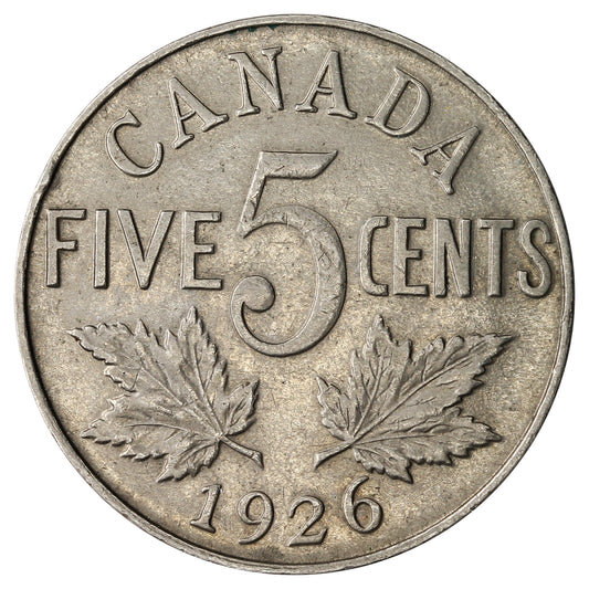 1926 Near 6 Canada 5-cents VF-EF (VF30)