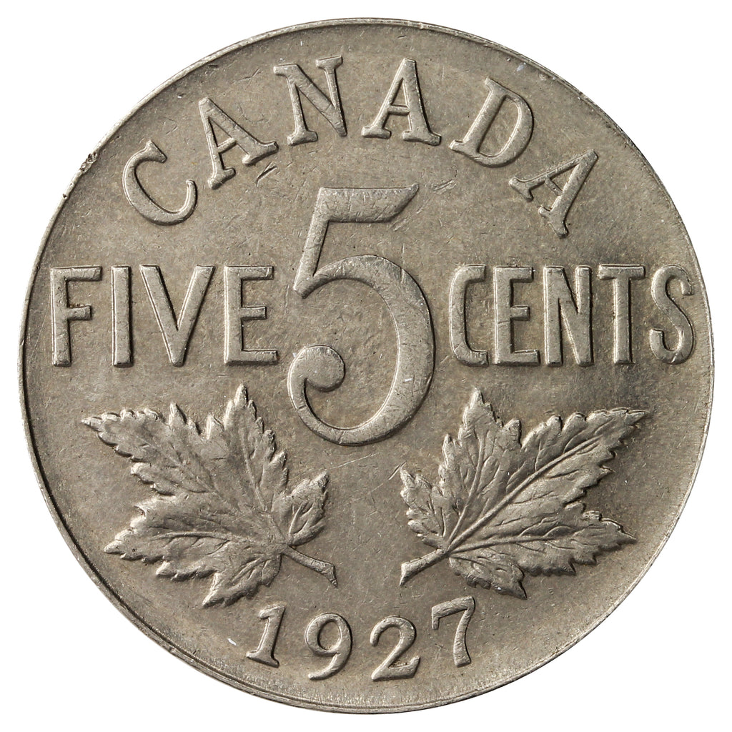 1927 Canada 5-cents Extra Fine (EF40)