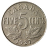 1927 Canada 5-cents VG-F (VG10)