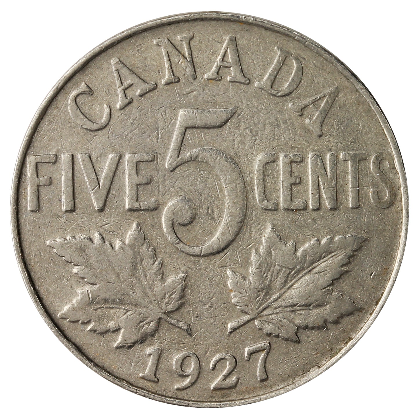 1927 Canada 5-cents VG-F (VG10)