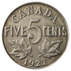 1927 Canada 5-cents EF-AU (EF45)