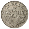 1927 Canada 5-cents Very Good (VG8)
