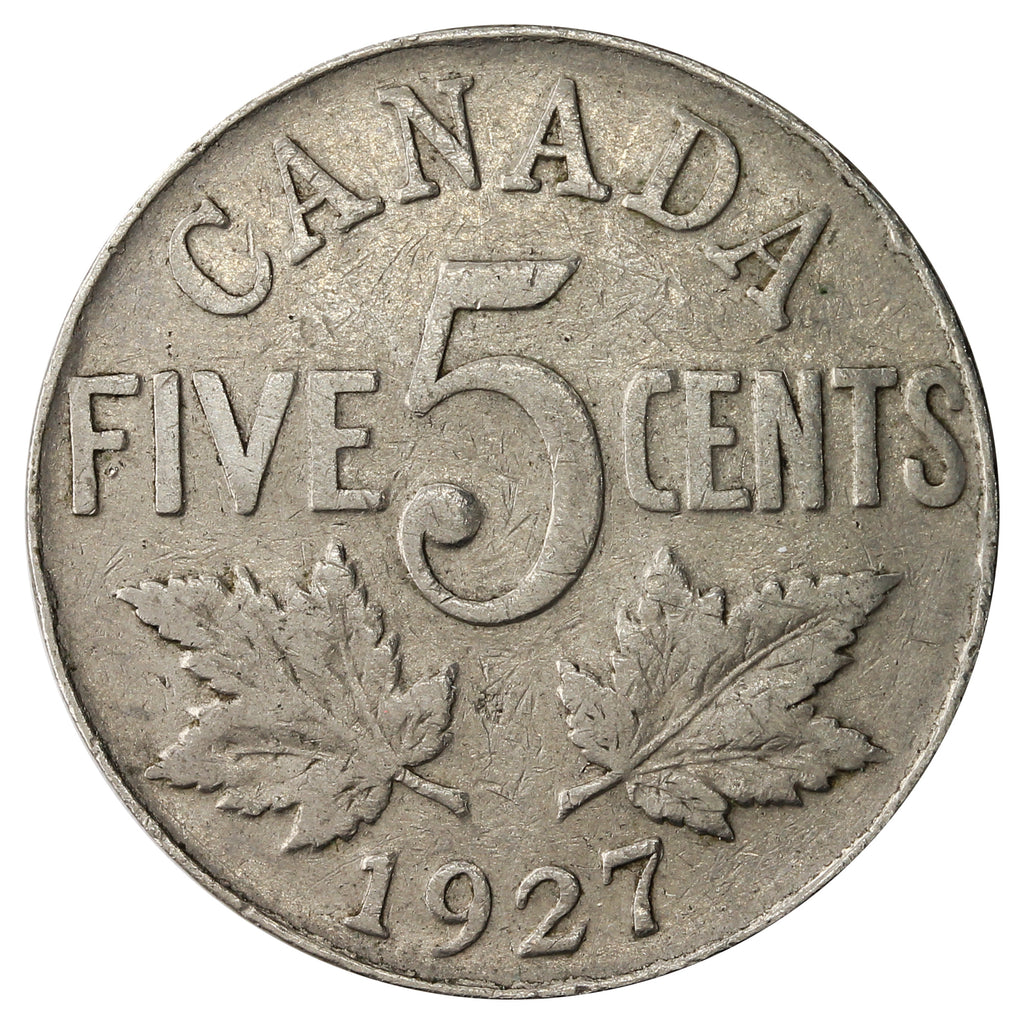 1927 Canada 5-cents Very Good (VG8)