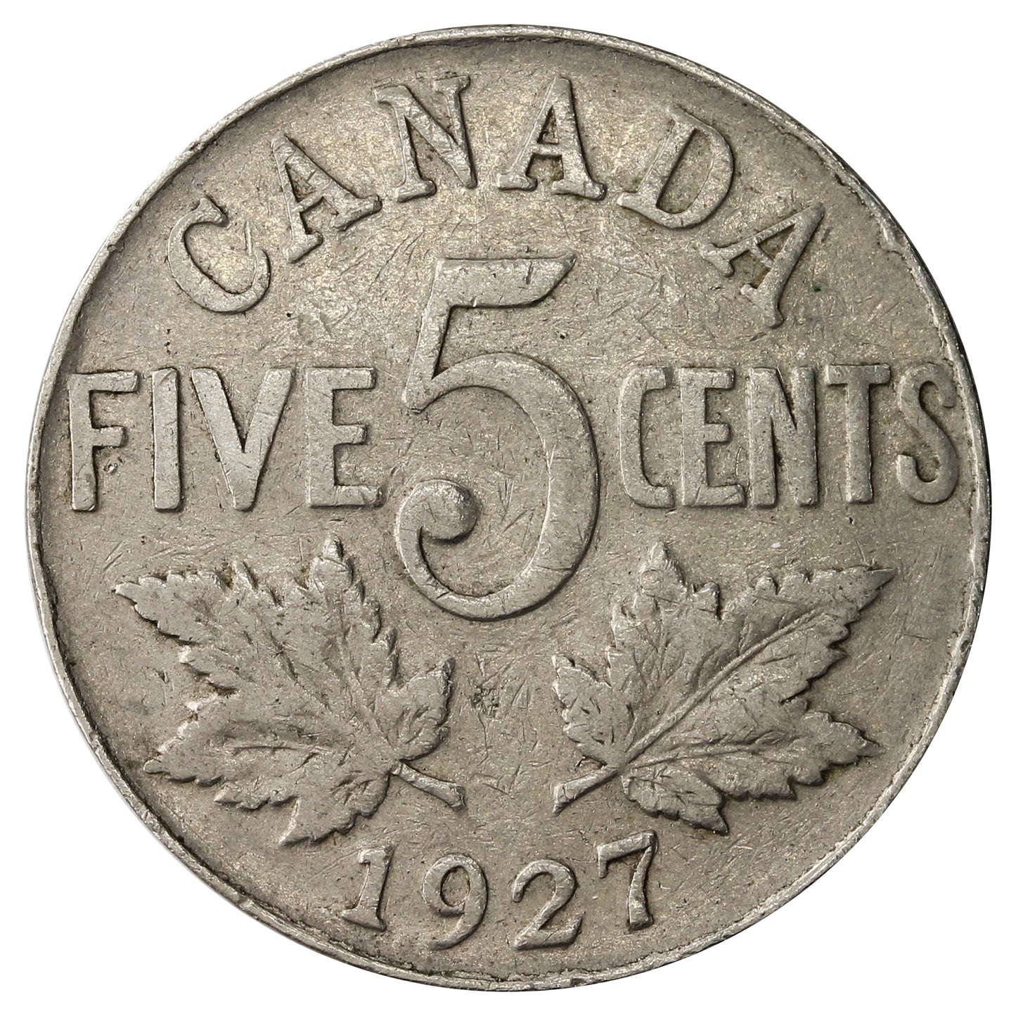 1927 Canada 5-cents Very Good (VG8)