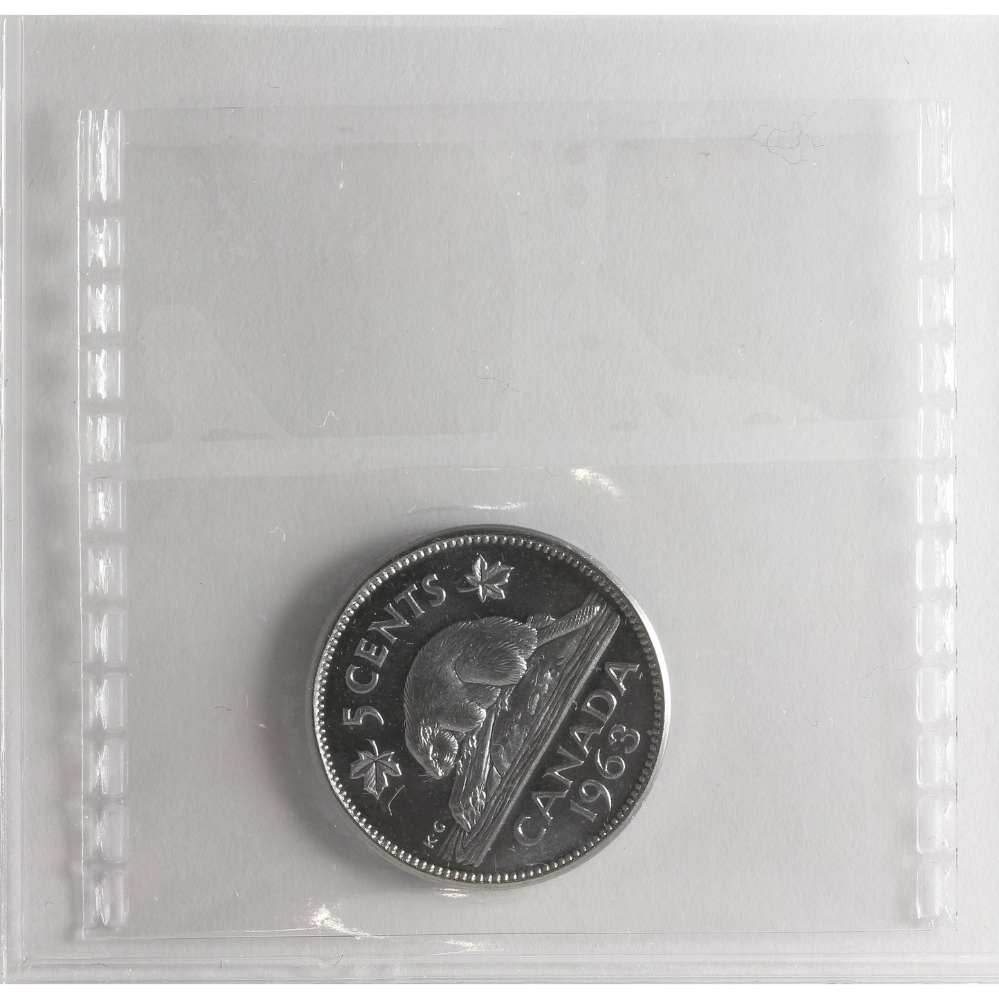 1963 Canada 5-cents ICCS Certified PL65 Heavy Cameo