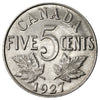 1927 Canada 5-cents AU-UNC (AU55) $