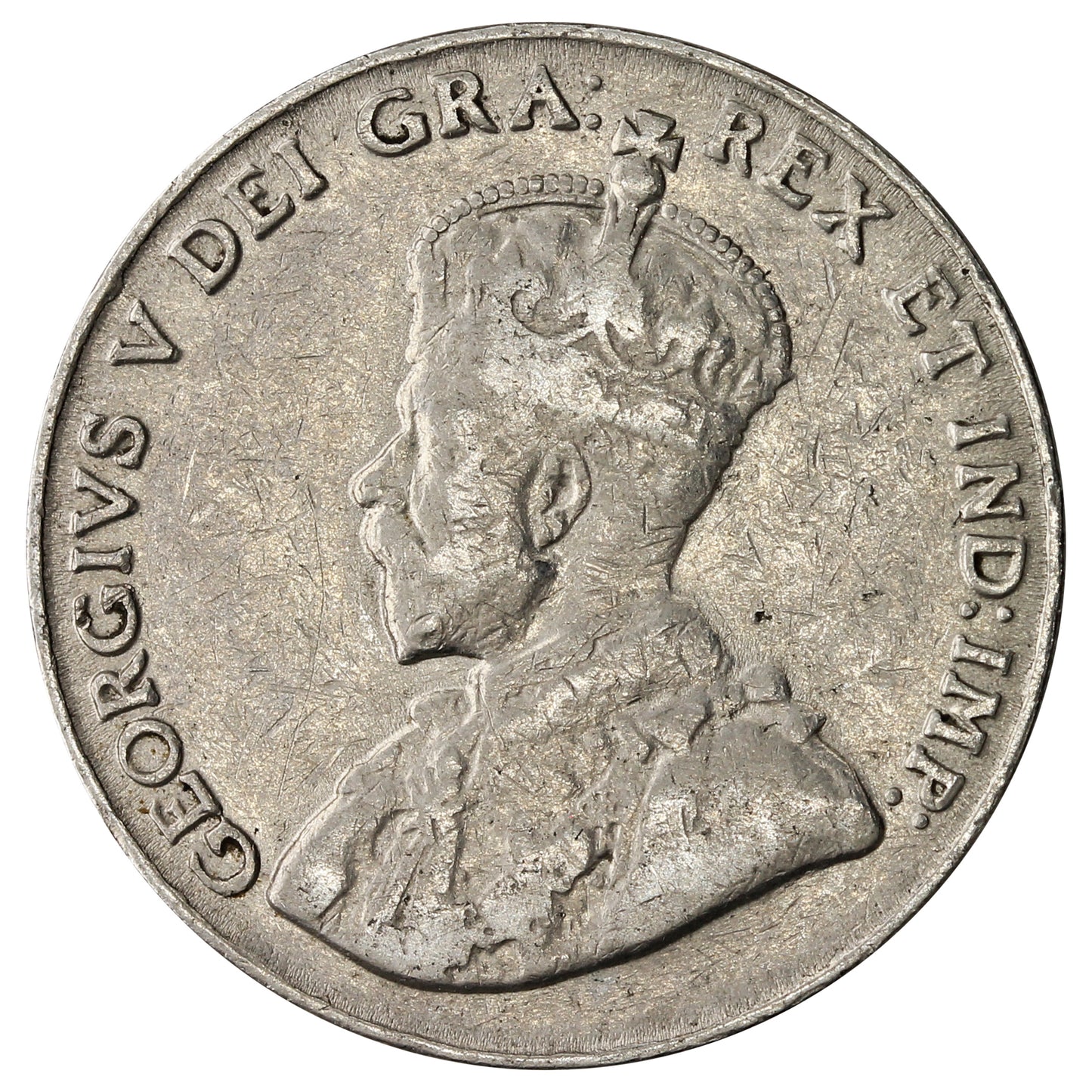 1928 Canada 5-cents Fine (F12)