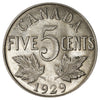 1929 Canada 5-cents UNC+ (MS62) $