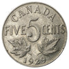 1929 Canada 5-cents Very Fine (VF20)