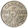 1929 Canada 5-cents VF-EF (VF30)