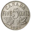 1929 Canada 5-cents EF-AU (EF45)