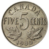 1930 Canada 5-cents Almost Uncirculated (AU50) $