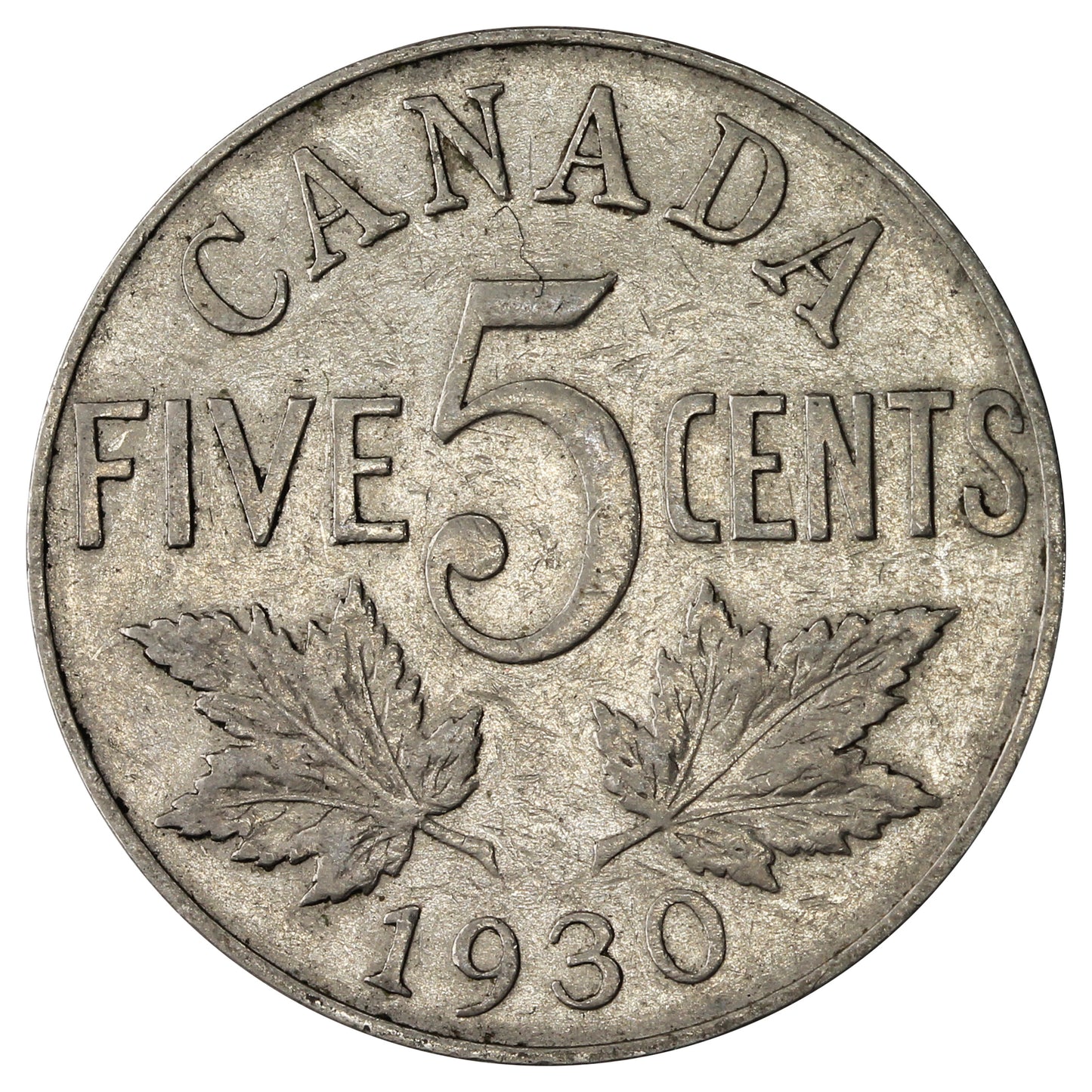 1930 Canada 5-cents Very Fine (VF20)