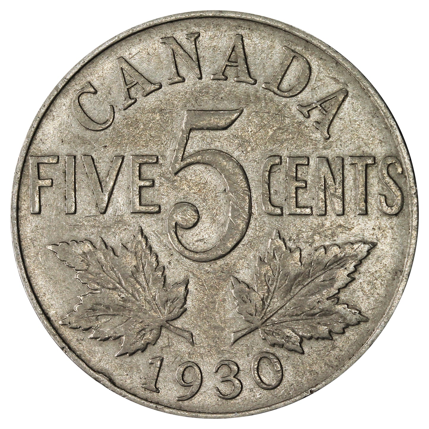 1930 Canada 5-cents VG-F (VG10)