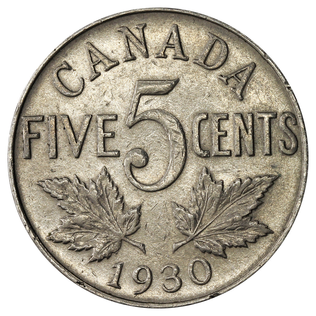 1930 Canada 5-cents VF-EF (VF30)