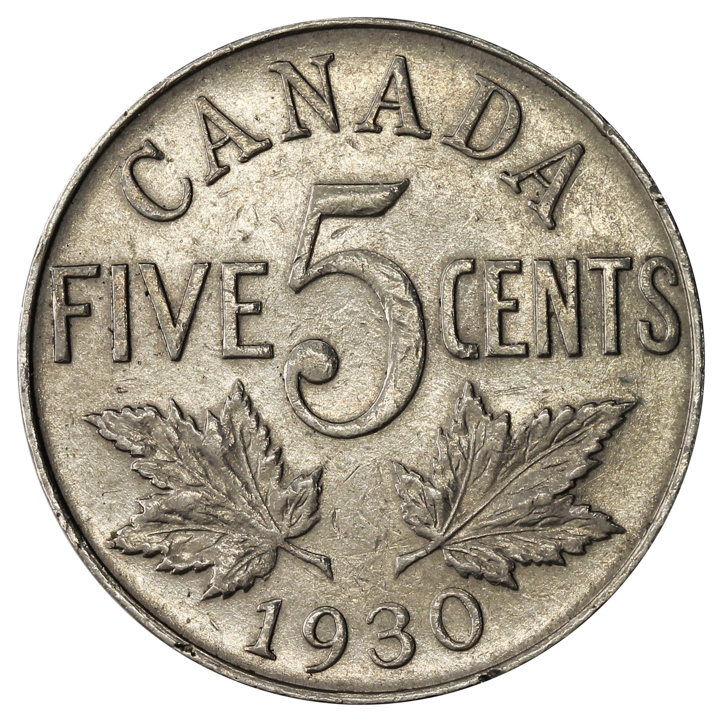 1930 Canada 5-cents VF-EF (VF30)