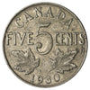 1930 Canada 5-cents Fine (F12)