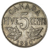 1930 Canada 5-cents F-VF (F15)
