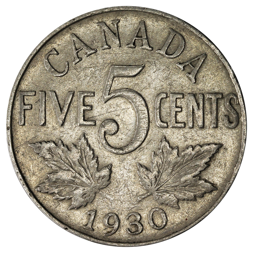 1930 Canada 5-cents F-VF (F15)