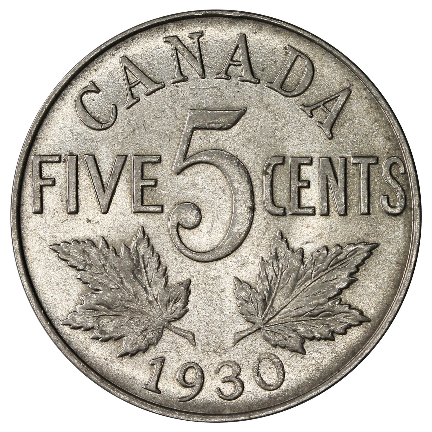 1930 Canada 5-cents EF-AU (EF45)