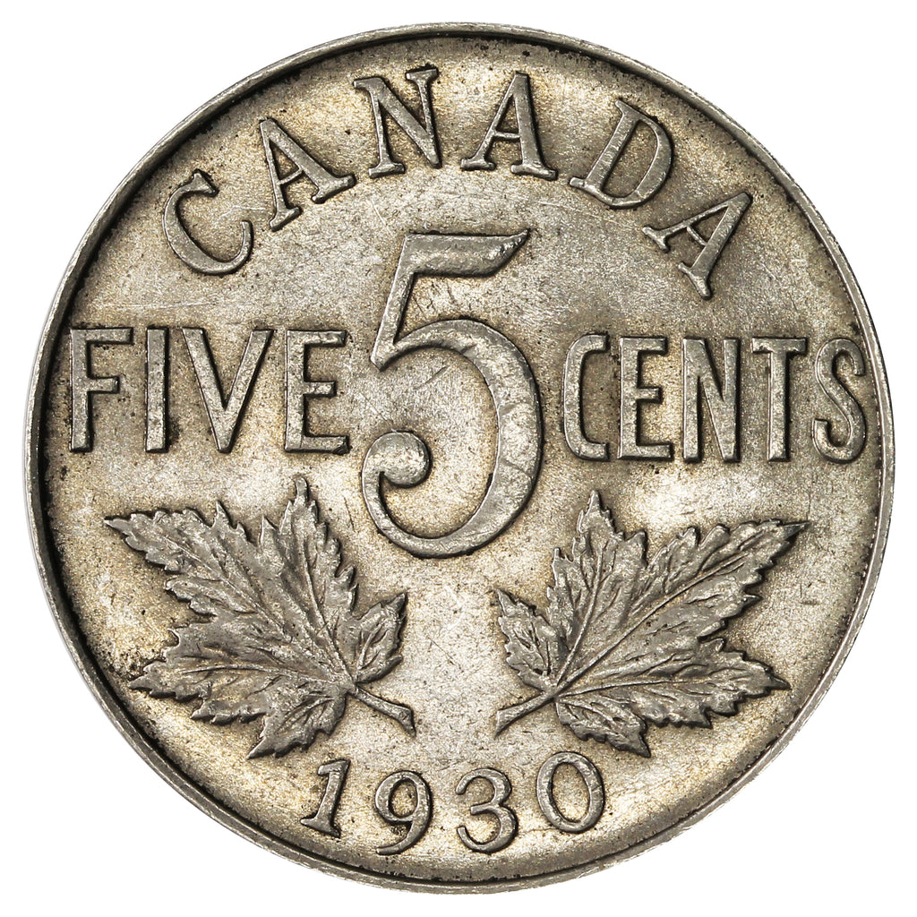 1930 Canada 5-cents AU-UNC (AU55) $