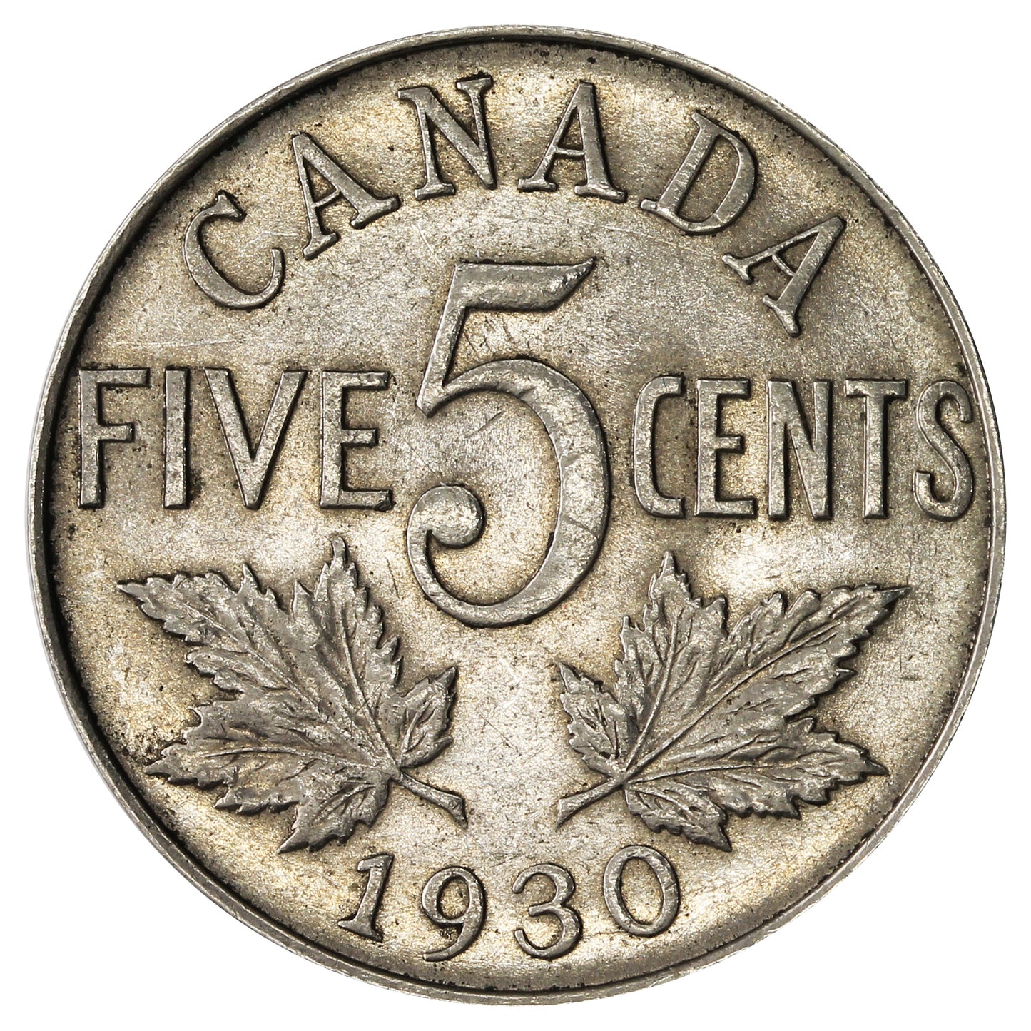1930 Canada 5-cents AU-UNC (AU55) $