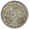 1931 Canada 5-cents F-VF (F15)