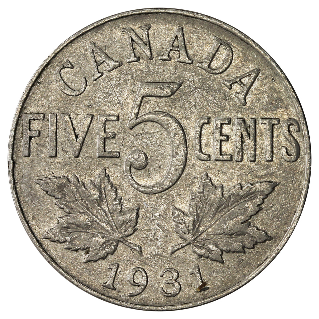 1931 Canada 5-cents F-VF (F15)