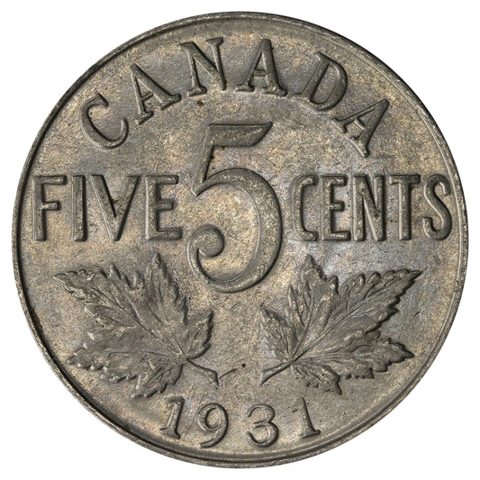 1931 Canada 5-cents Extra Fine (EF40)
