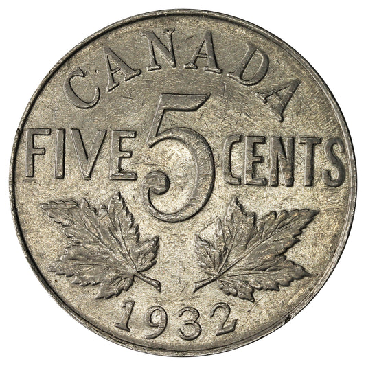 1932 Canada 5-cents Very Fine (VF20)
