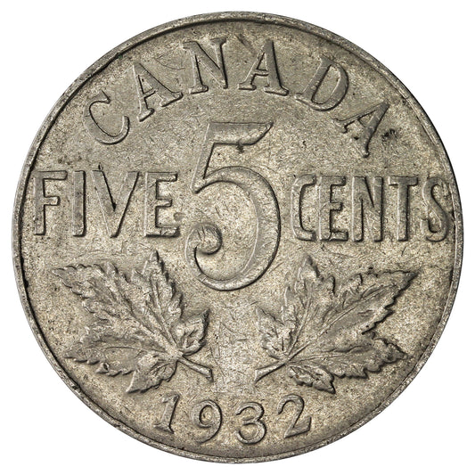 1932 Canada 5-cents VG-F (VG10)