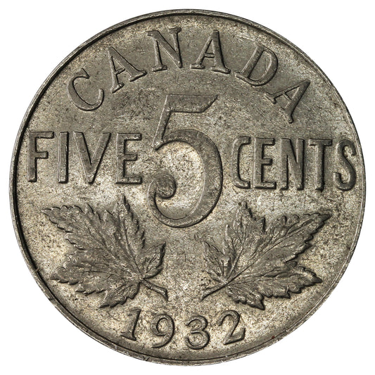 1932 Canada 5-cents VF-EF (VF30)