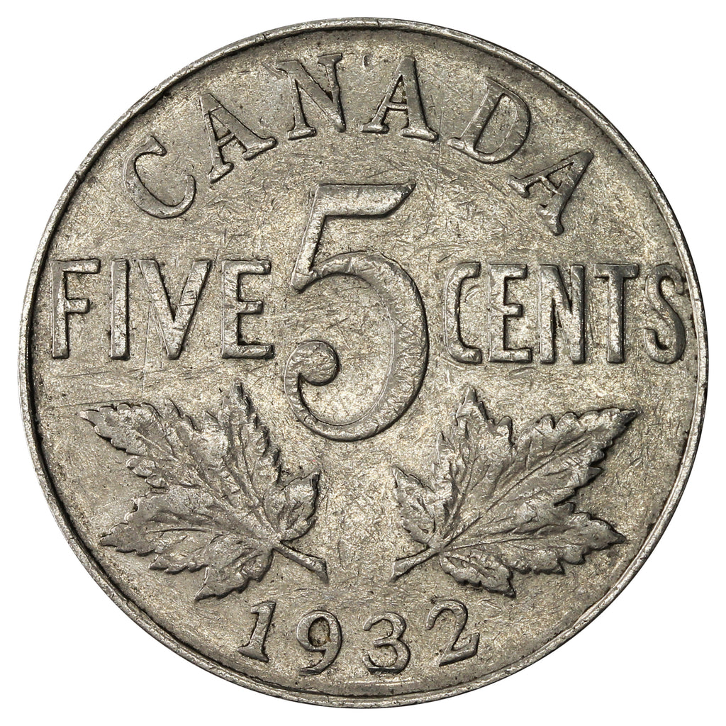 1932 Canada 5-cents F-VF (F15)