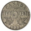 1933 Canada 5-cents Very Good (VG8)