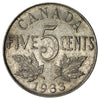1933 Canada 5-cents VF-EF (VF30)