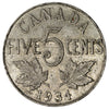 1934 Canada 5-cents Very Fine (VF20)