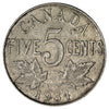 1934 Canada 5-cents F-VF (F15)