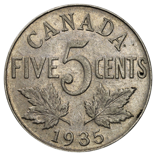 1935 Canada 5-cents Very Fine (VF20)