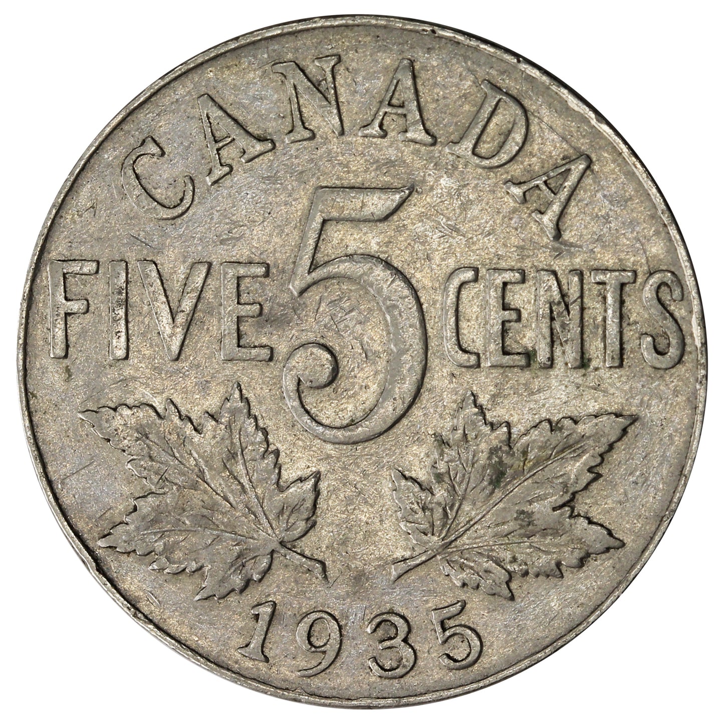 1935 Canada 5-cents VG-F (VG10)