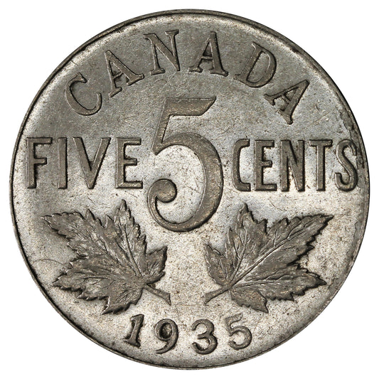 1935 Canada 5-cents VF-EF (VF30)