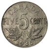 1935 Canada 5-cents Fine (F12)