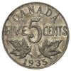 1935 Canada 5-cents F-VF (F15)